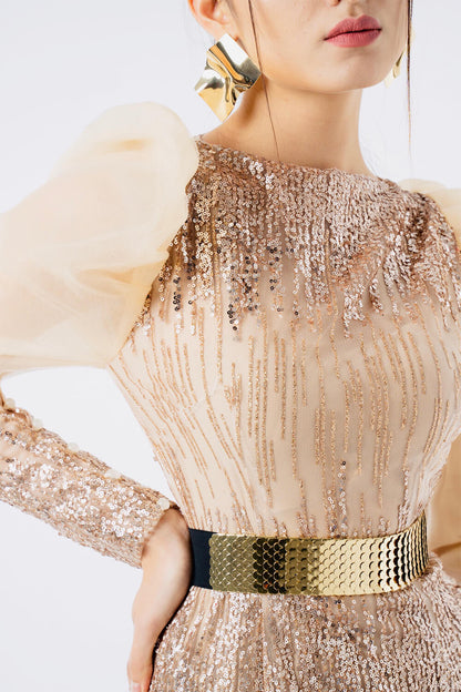 Bianco Saquin Dress 