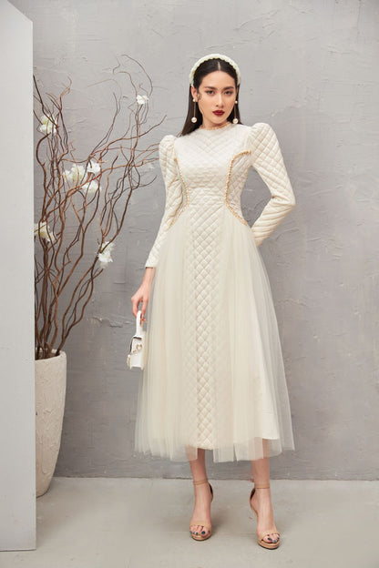Clara Puffy Sleeves Dress 