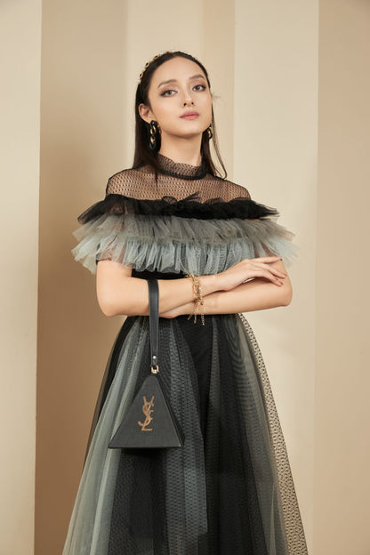 Dermot Layered Ruffle Dress 