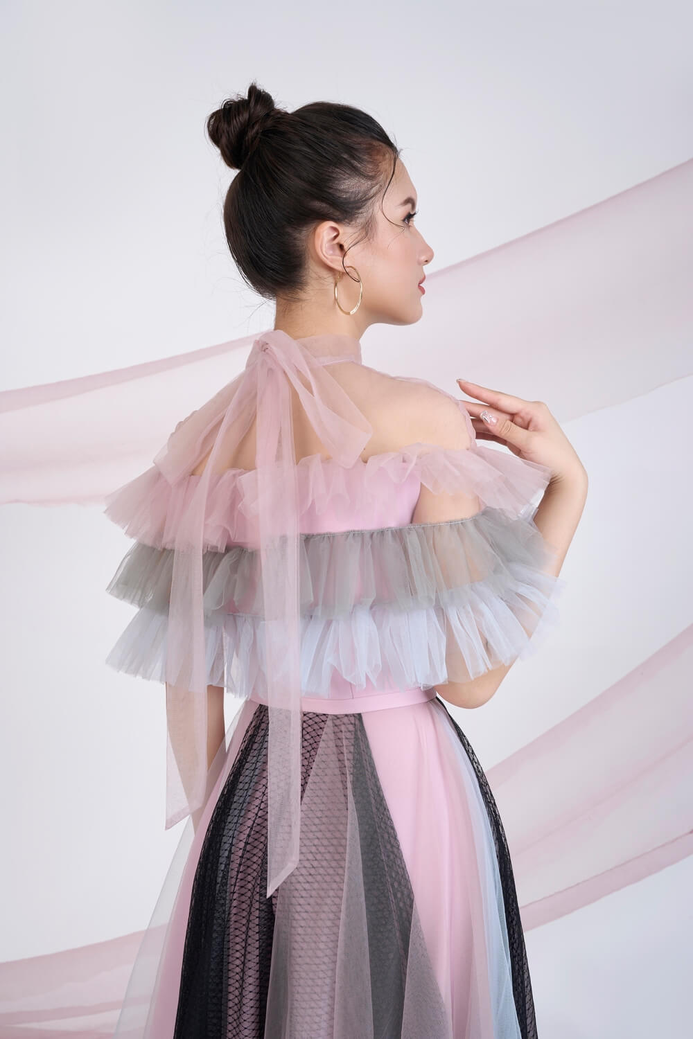 Dermot Layered Ruffle Dress 