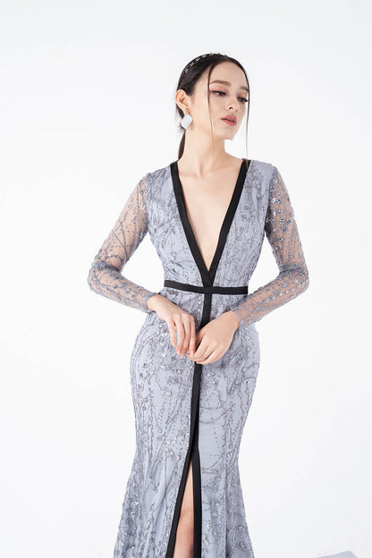 Esme Deep V-Neck Dress 