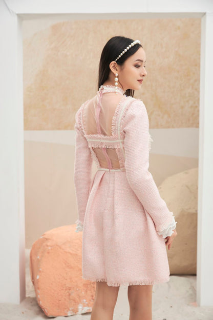 Esther Fringed Neck Dress 