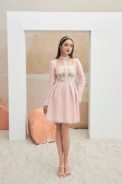 Esther Fringed Neck Dress 