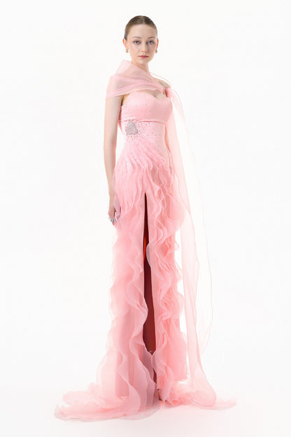 Aven Ruffle Maxi Dress