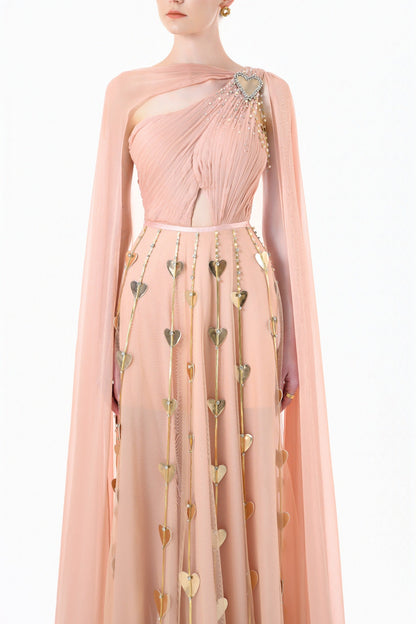 Orla Asymmetric Neck Maxi Dress