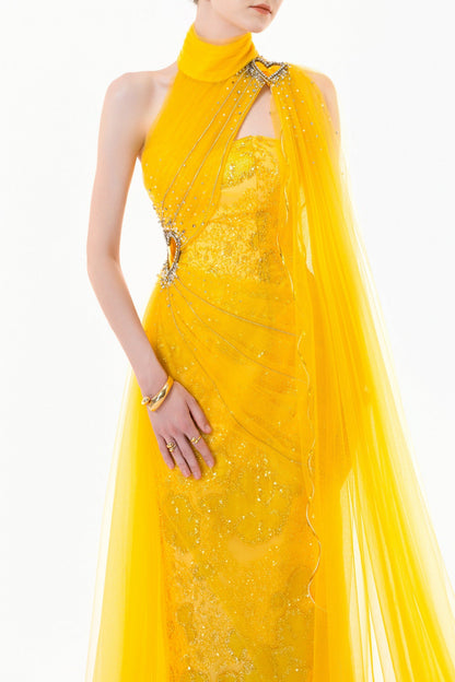 Ione High Neck Maxi Dress