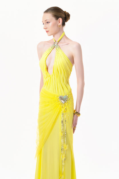 Elys Halter Maxi Dress