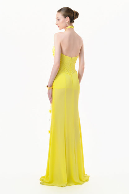 Elys Halter Maxi Dress