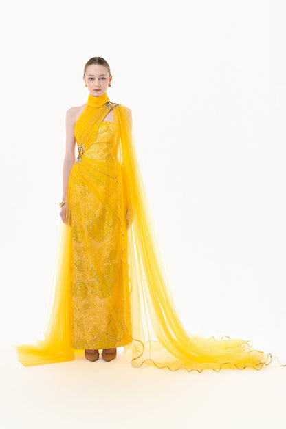 Ione High Neck Maxi Dress