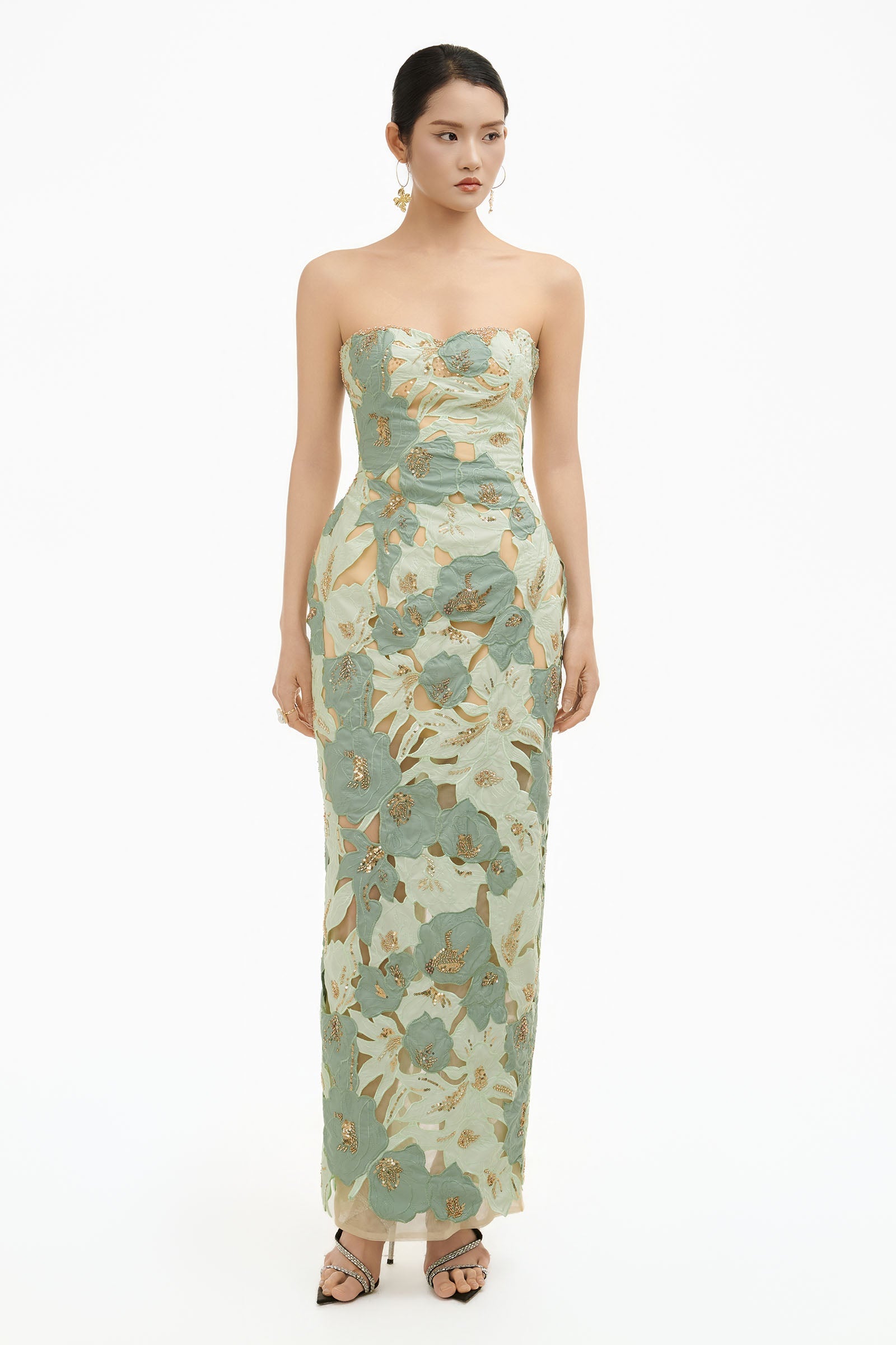 Jasmine Sweetheart Maxi Dress 