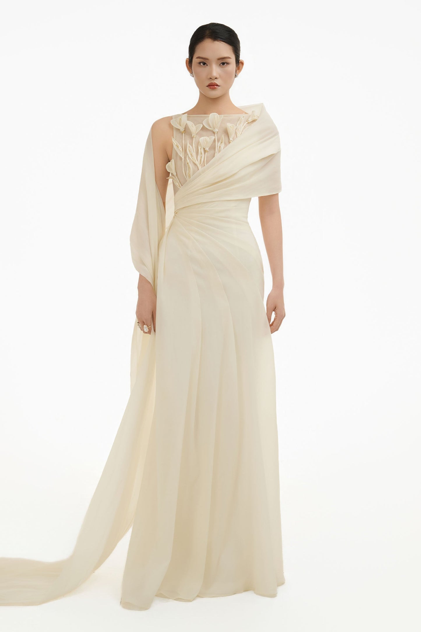 Lumina Draped Maxi Dress 