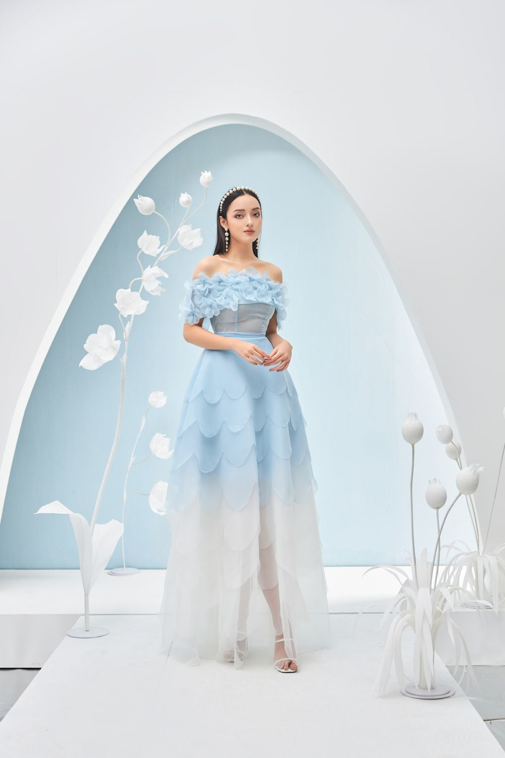 Maitreyi Off-Shoulder Dress 