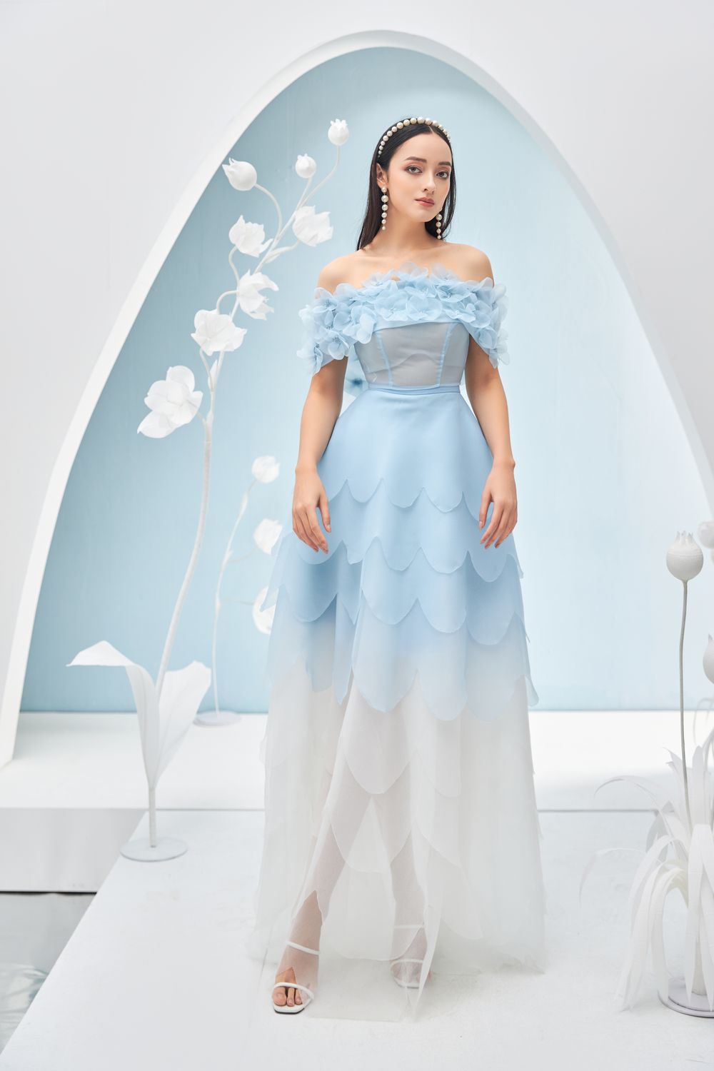 Maitreyi Off-Shoulder Dress 
