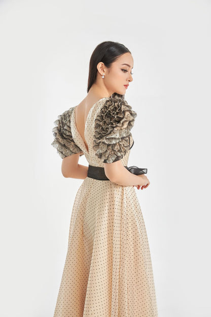 Milcah Ruffle Sleeves Dress 
