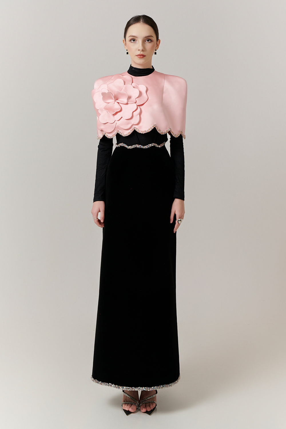 Odette High Neck Sequin Set -