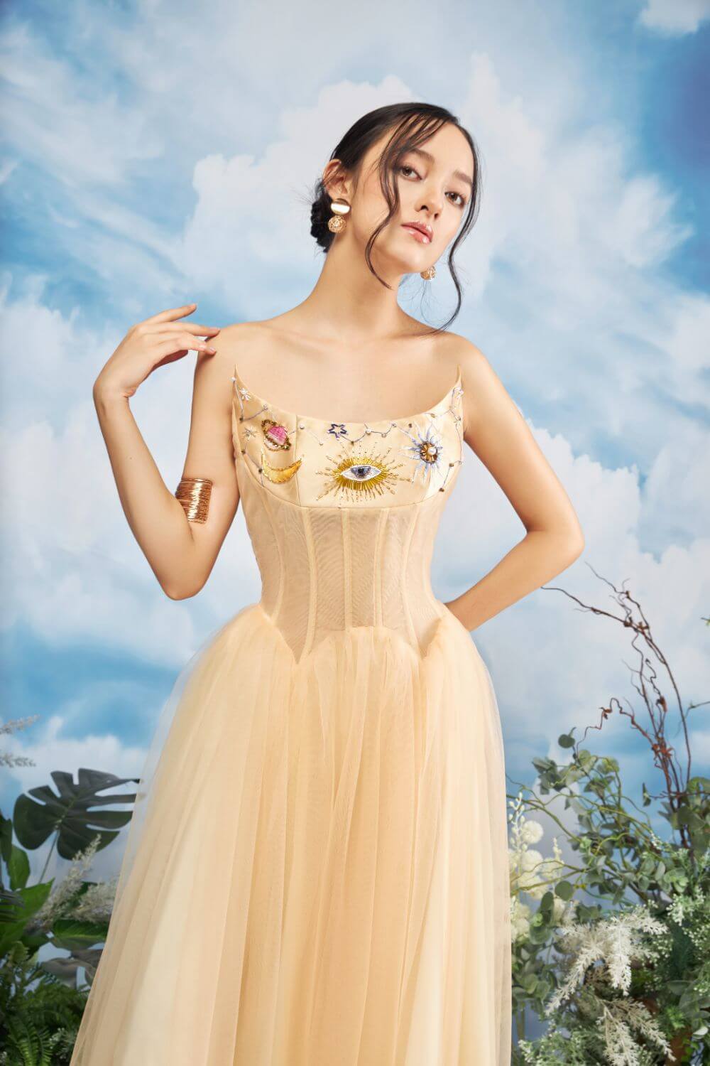 Rifleman Strapless Dress 
