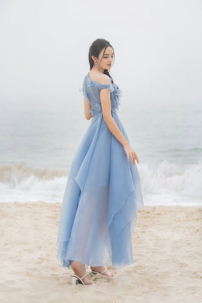 Rosalie Asymmetric Shoulder Dress 