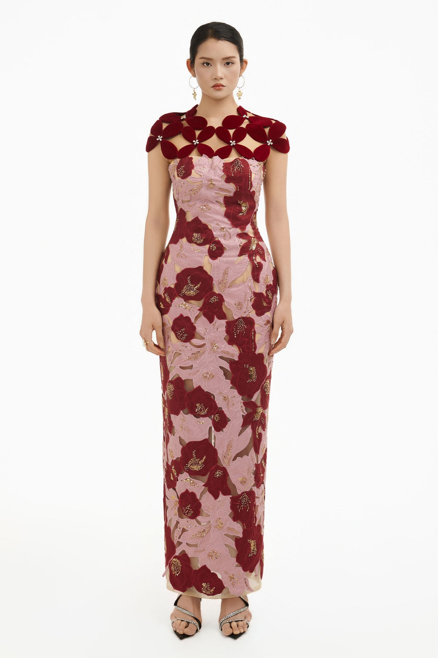 Rosée Applique Maxi Dress 