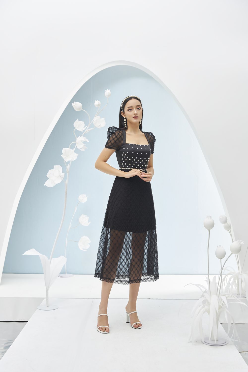 Stacy Puffy Sleeves Dress 