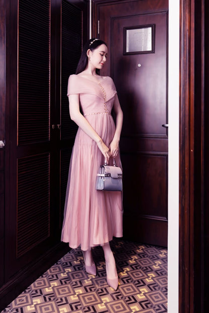 Stratton V-Neck Dress 