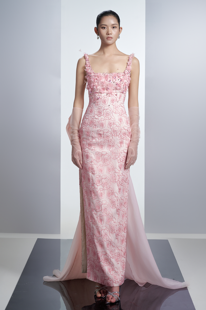 polyester silk dress Adya Poly Silk Dress
