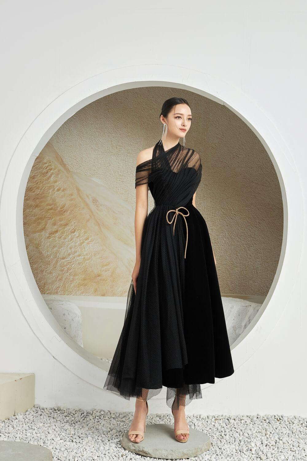 Leslie Cross Over Flap Dress