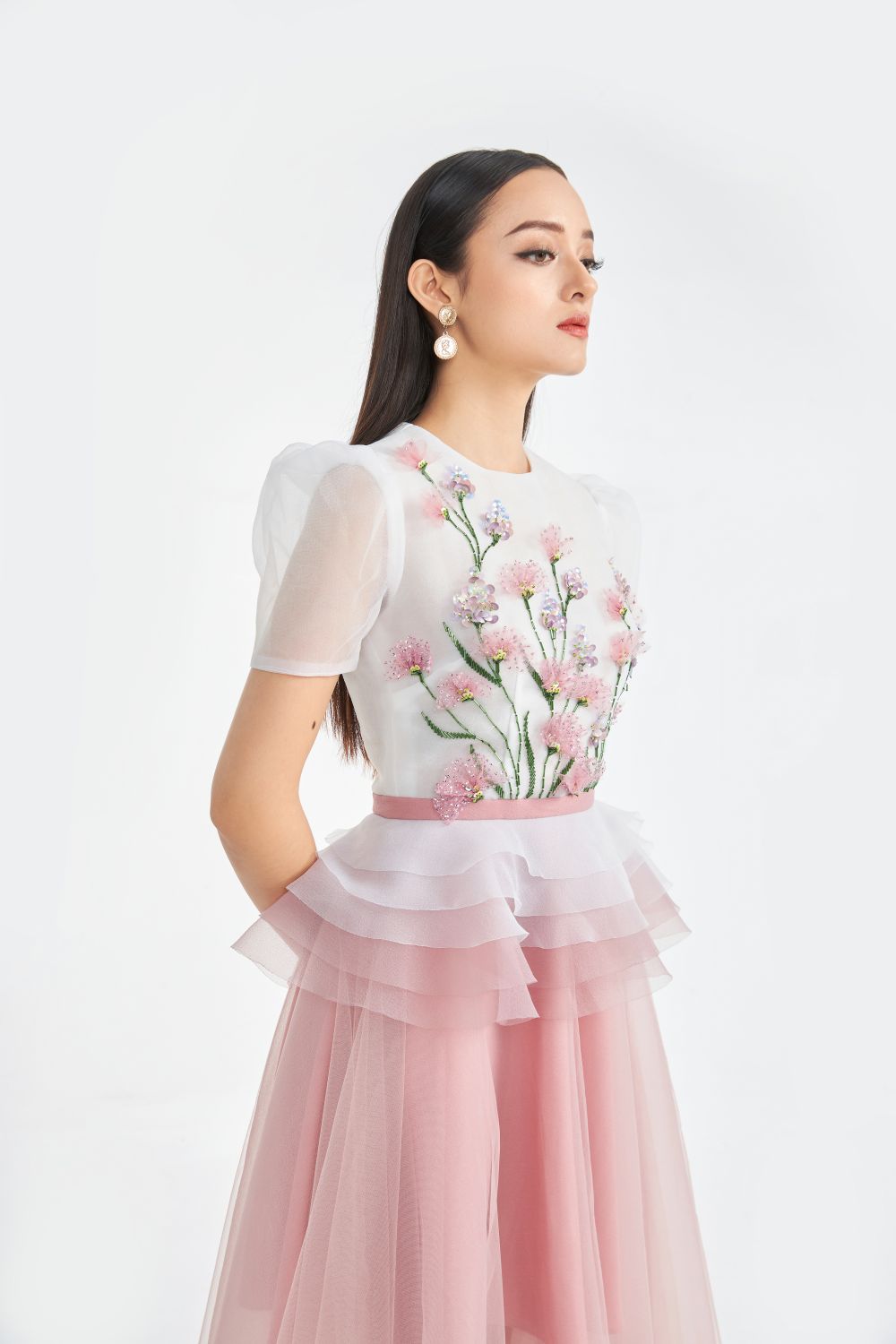 Amity Floral Embroidered Dress 