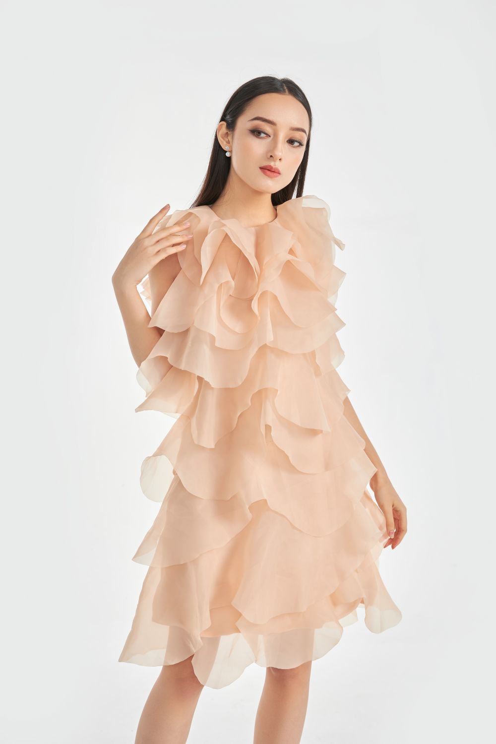 Hailey Ruffle Layers Dress 