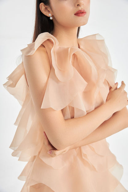 Hailey Ruffle Layers Dress 