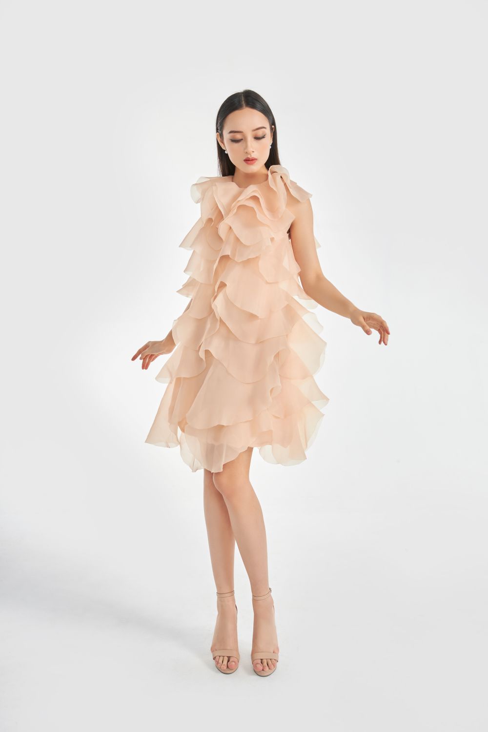 Hailey Ruffle Layers Dress 