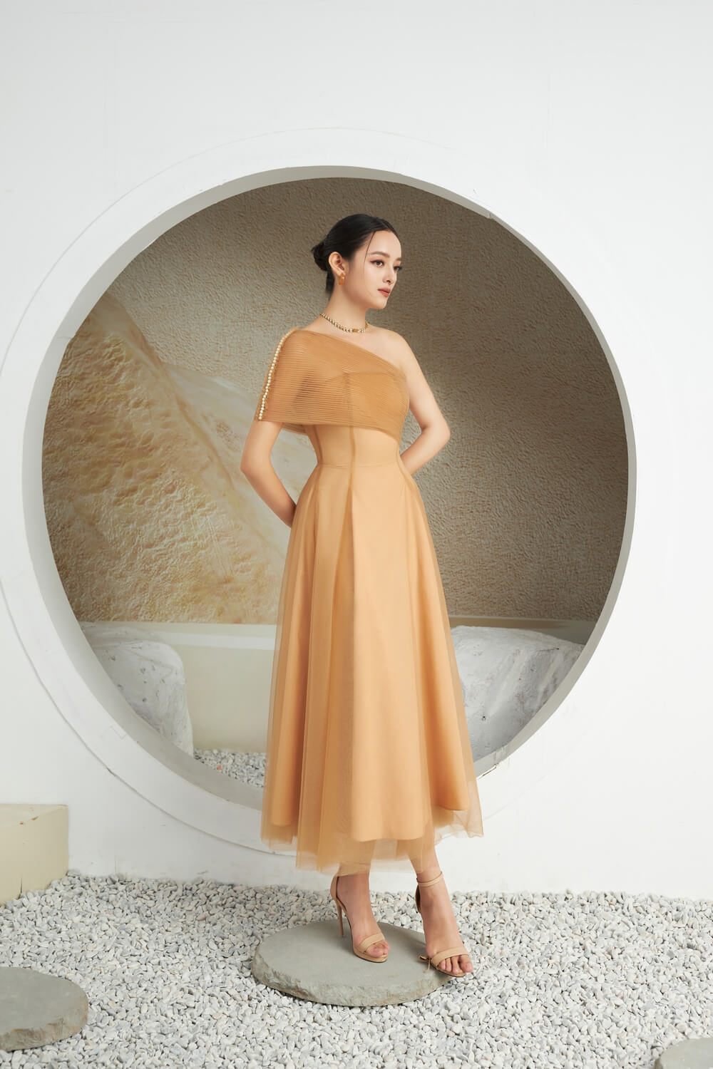 Turkel One Shoulder Dress 